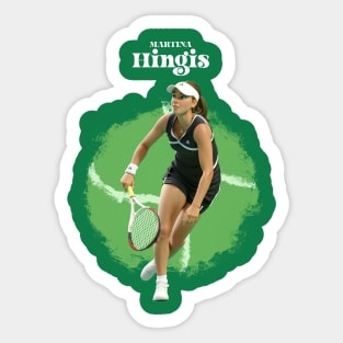 Martina Hingis cartoon Sticker